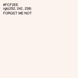#FCF2EE - Forget Me Not Color Image